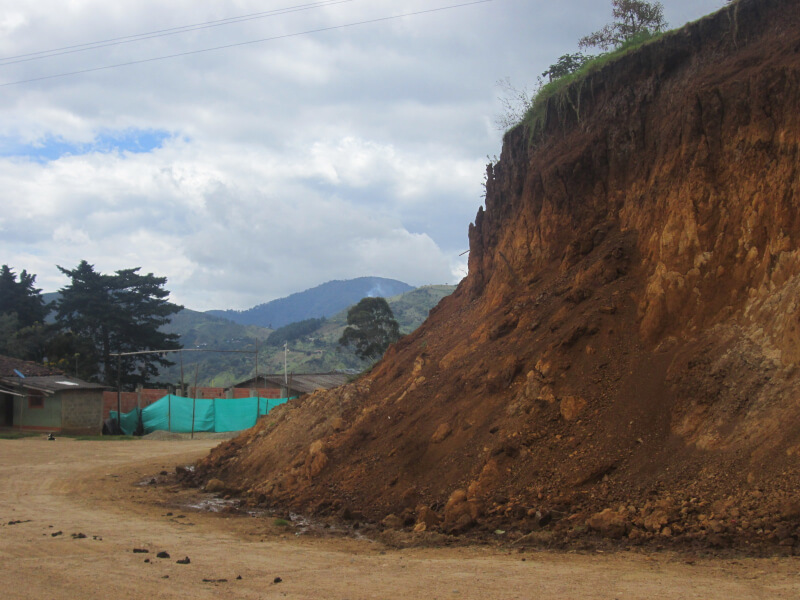 Main road to the villages, build in the 90s.